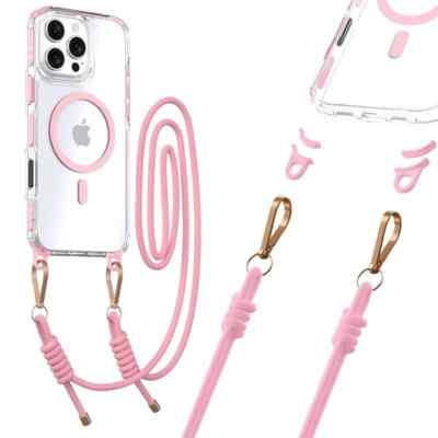 FÜR APPLE IPHONE 17 AIR - Band mit MagSafe Cover Etui Case Tasche Handy WEIß
