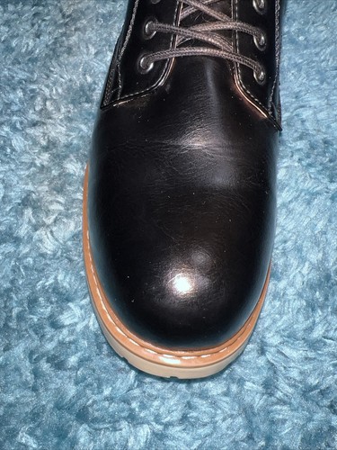 Stivali neri Steve Madden da uomo P-Bowery Chukka con cerniera laterale taglia 13 LEGGERE - Foto 8 di 12