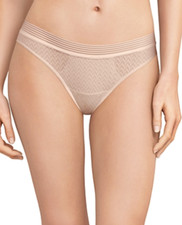 Passionata by Chantelle Women's Manhattan Tanga Bottoms Beige Size L 10656