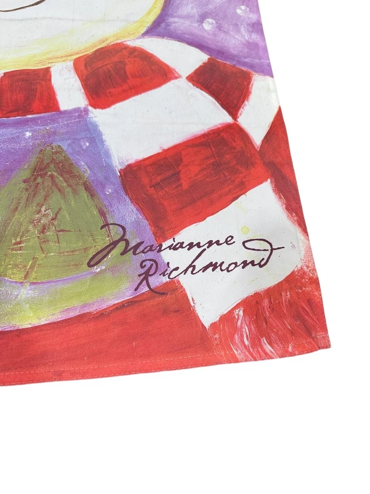 Muñeco de Nieve Navidad Púrpura Jardín Porche Bandera Invierno Marianne Richmond 25 x 37” Foto 3 de 4