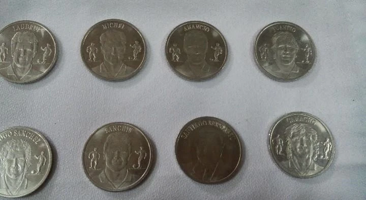 14 Real Madrid SILVER coin set RARE Ronaldo Famous stars 1902 - 2000 RARE lot - Image 2 of 4