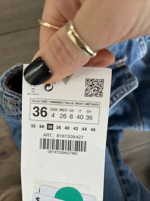 完売品 zara utility デニムカーゴパンツ 36 zara ポケットユーティリティデニムカーゴパンツ カーゴパンツ