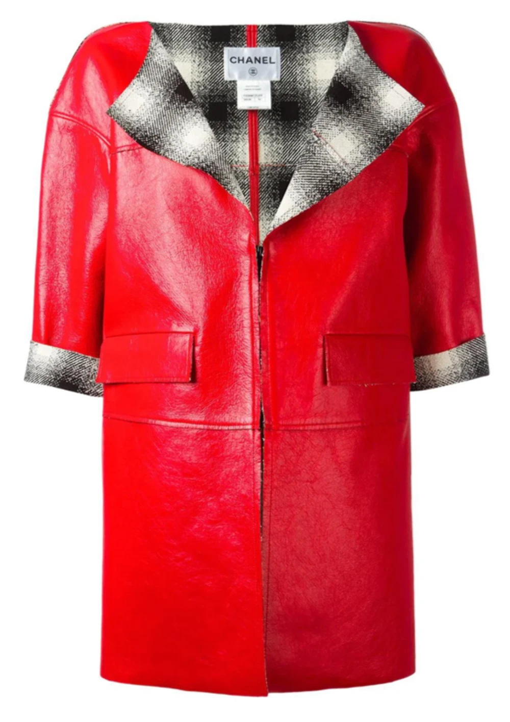 Cappotto pelle rosso Chanel