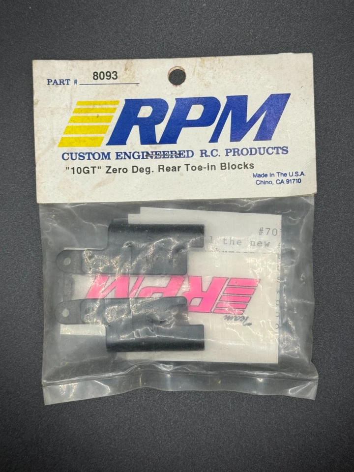 RPM 8093 Vintage 10GT Zero Degree Rear Toe-In Blocks - Image 2 of 2