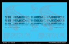 HO Scale Iowa Interstate Black Patches Decal Set