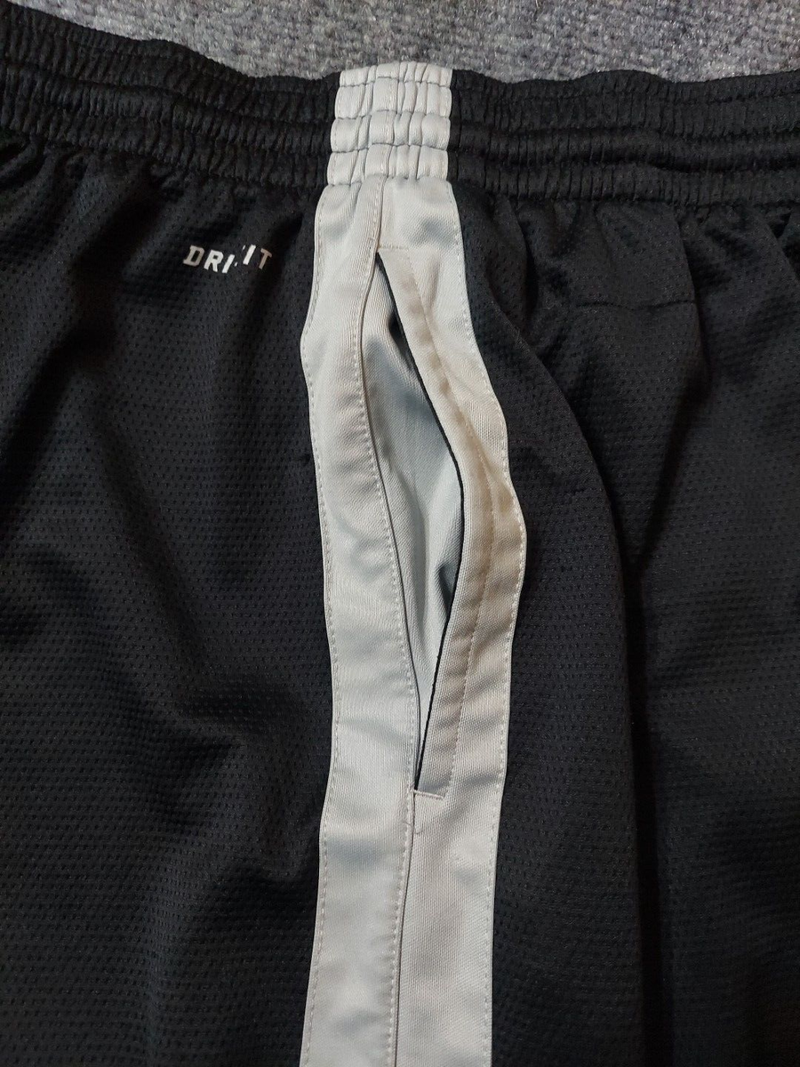 Nike Track Pants Mens Extra Large Black Dri Fit Zip Leg Vtg Nike Track Pants Mens Extra Large Black Dri Fit Zip Leg Vtg