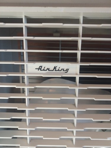 Vintage Air King Box Fan. Model P 20E Works and Has Been Cleaned Well Heavy-duty - Picture 8 of 16