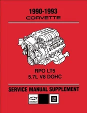Corvette ZR1 LT5 Engine Shop Manual 1990 1991 1992 1993 Chevy ZR-1 5.7 Service