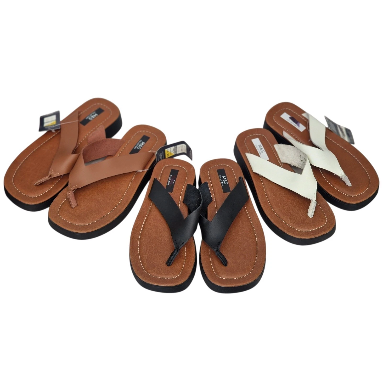 M&S Collection Womens Leather Flatform Flip Flops RRP £35.00
Opens in a new window or tab
