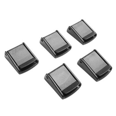 CooBigo 5pcs Webbing Cam Buckles Plastic Black Toggle Clip Backpack Straps