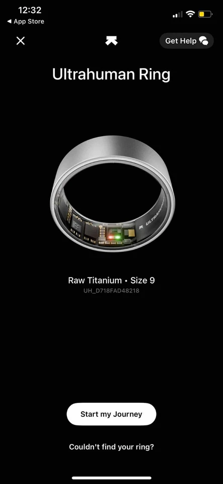 Ultrahuman Ring AIR Raw Titanium Size 9 - Great Condition - Image 2 of 4