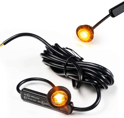 Unterputz gelbe runde LED-Tasten-Markierungsleuchte + gelber Strobe Van LKW Kelsa Bar