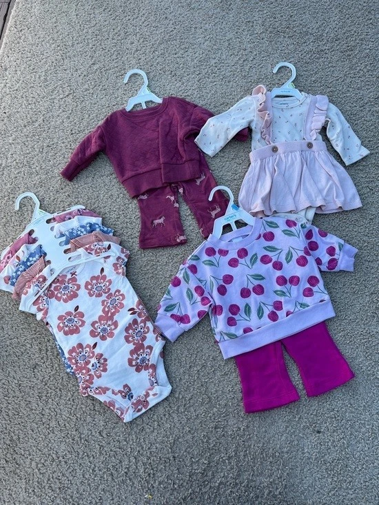 NWT Carter's 0-3m / 3m Baby Girl Clothing Lot Pack Pant Set Horses Floral
Opens in a new window or t