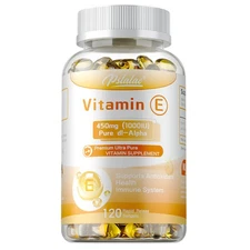 Vitamin E 450mg - Anti-Aging, Antioxidant & Immune Support, Skin & Eye Health