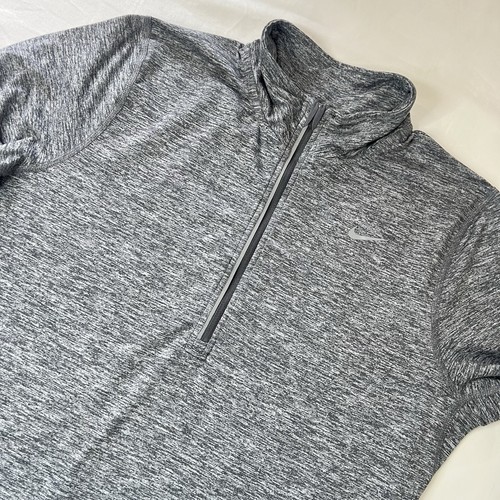 NIKE SWIFT Women’s Dri-Fit UV 1/4 Zip Running Top Size Medium Gray - Bild 8 von 14