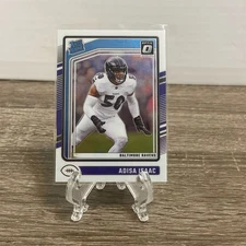 2024 Panini Donruss Optic Adisa Isaac Rated Rookie #202 Ravens Card