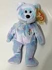 Vintage 2001 Ty Four Seasons Santa Barbara Beanie Babies 8" Bear