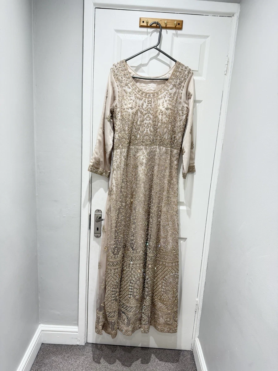 champagne gold pakistani dress Champagne Gold Bridal Dress from Pakistan