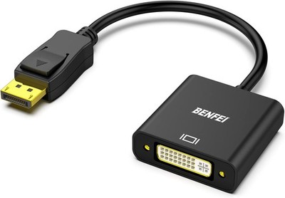 BENFEI DisplayPort auf DVI Konverter, Vergoldet DP/Display Port zu DVI-D Kabel
