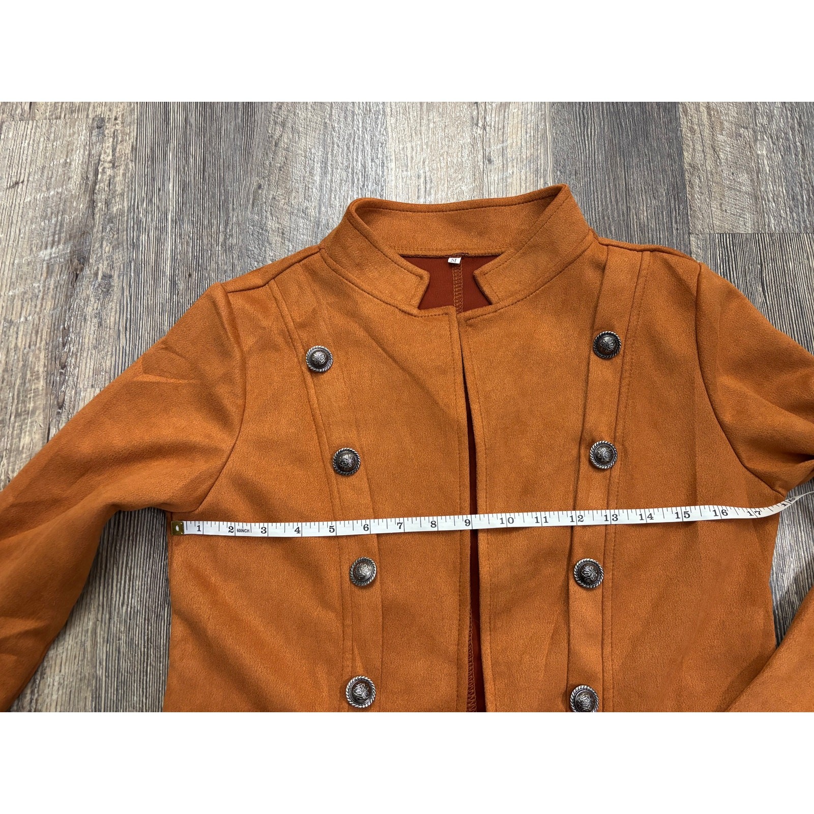 Rust Orange Double-Breasted Jacket - image 4