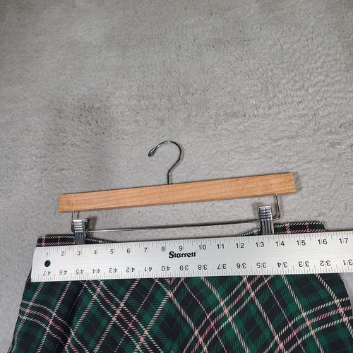 Ann Taylor Maxirock Damen 10 grün bunt gefüttert kariert A-Linie bescheiden adrett - Bild 5 von 12