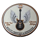 Vintage Gibson Guitars - Acoustic Electric Bass Store Porcelain Gas Station Sign
