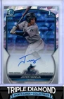 2023 Bowman Chrome 1st Javier Sanoja Prospect Auto Atomic Refractor #82/100 Z353