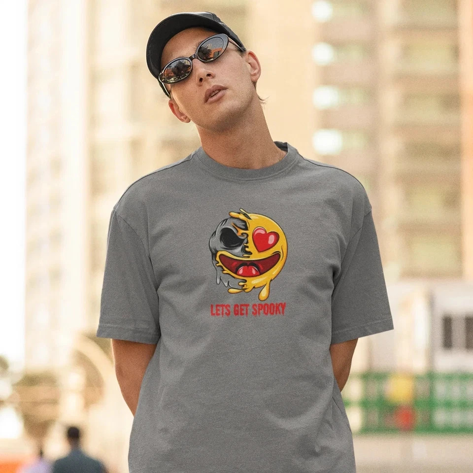 Halloween special printed comfort fit round neck t-shirt for Men.