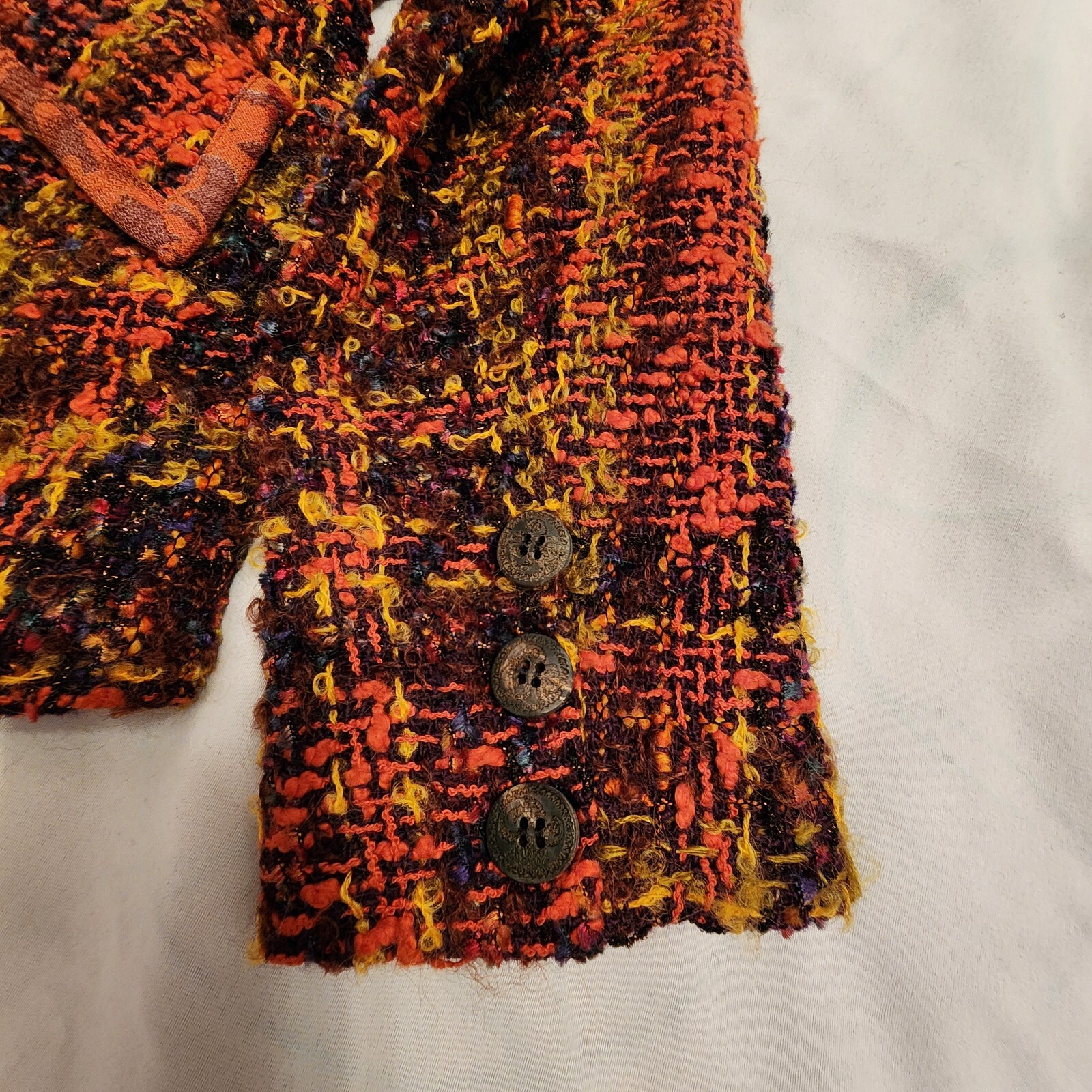 Bazar de Christian Lacroix France Wool blend Tweed Blazer Jacket Size 40