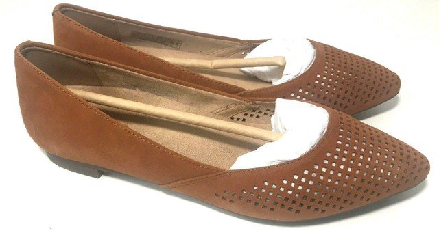 Vionic Womens Size 10 Gem Posey Ballet Flat Caramel Slip on Pointed Toe Excellen for sale online 