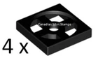 New Lego 4x Black Turntable 2 x 2 Plate, Base 3680