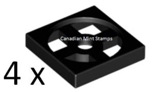 New Lego 4x Black Turntable 2 x 2 Plate, Base 3680
