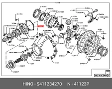 Genuine OE Shim Diff S411234270 for Hino S4112-34270