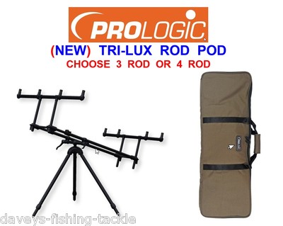 2026 NEW BLACK PROLOGIC TRI-LUX ROD POD FOR CARP ROD REEL FISHING 3 4 ...