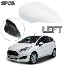 Tapa del espejo retrovisor izquierdo del lado del conductor blanca para Ford Fiesta MK7 2008-2017