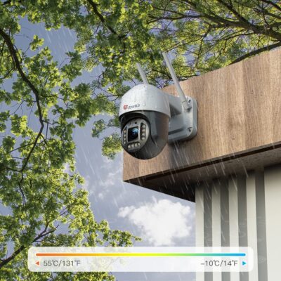 Ctronics 8MP 4K IP Camera Outdoor CCTV PTZ Dome Home Security Camera CTIPC-590C