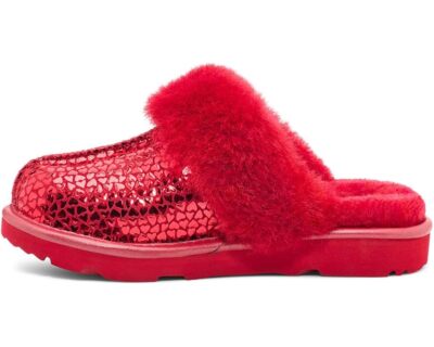 NEW UGG Cozy II Gel Hearts Slipper Youth Little /Big Kid Red Sizes