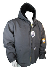 NWT CARHARTT J140 Size 2XLR Gray Hooded Warmest Insulated Men's Jacket USA MADE