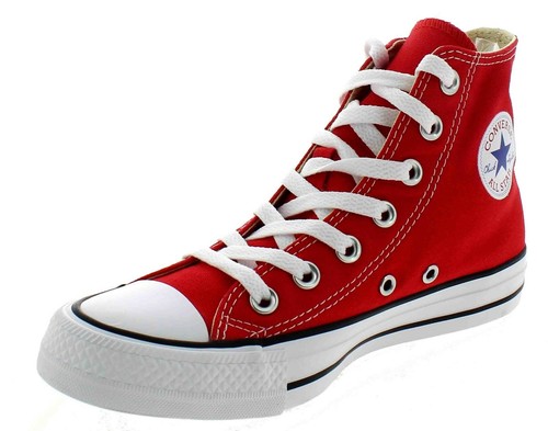 Converse All Star Red Alte rosse in tela Classic M9621 Red rouge sneakers - 第 1/1 張圖片