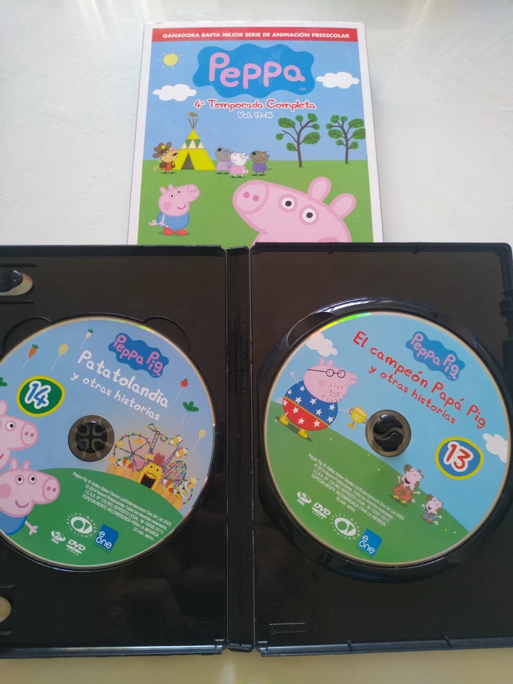 Peppa Pig Cuarta Temporada Completa Vol 13 y 14 - DVD Español Region 2 Am - Imagen 4 de 4