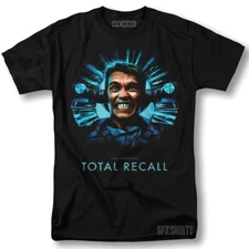 Total Recall Shirt Arnold Schwarzenegger Movie Vintage Graphic Design T-Shirt