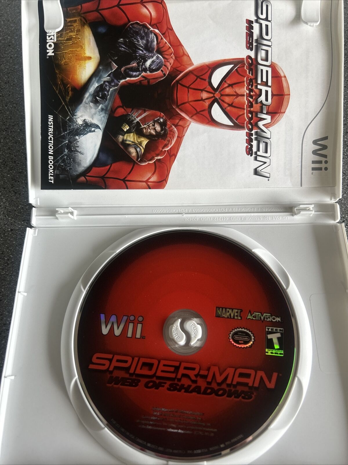 Spider-Man Web of Shadows Nintendo Wii 2008 Complete 47875832930