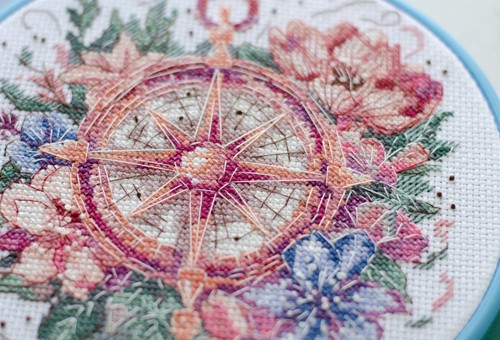 DIY Cross-Stitch Kit Magic Compass Needlepoint Craft Kit Stitching Art Gift - Picture 10 of 12