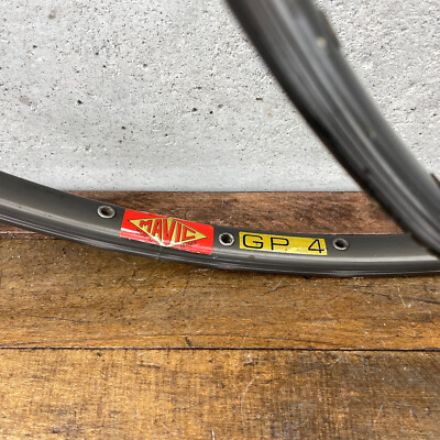 Vintage Mavic GP4 Tubular Rims Hoops Lot 2 Sew Up GRey Black