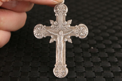 Blessing tibet silver handmade cross necklace pendant - Picture 1 of 4