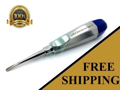 German 3.MM Curved Dental Surgery Exrracting Extraction Luxating Elevator-BLUE