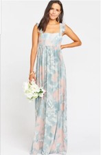 NWT Show Me Your Mumu June Maxi Dress Sage I Do Floral Print XXS