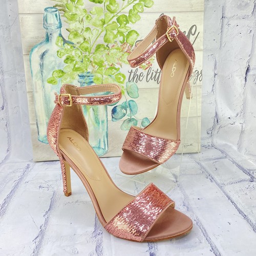 Aldo Fiolla Womens Rose Gold Sequin 