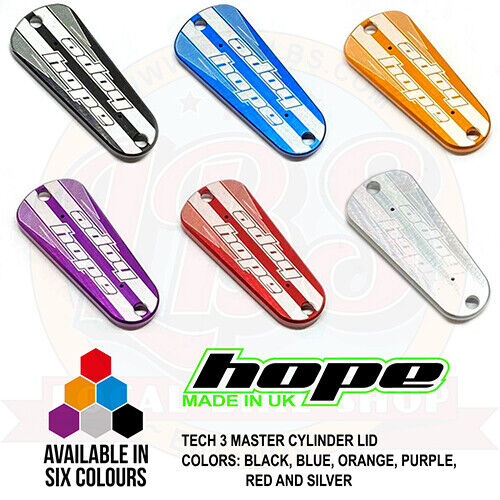 Hope Tech 3 Master Cylinder Cap Lid - All Colors - Brand New - Afbeelding 1 van 1