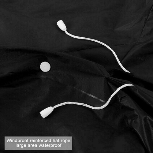 Waterproof Women Men Raincoat Outdoor EVA Cloth Long Rain Coat Poncho With Hat - Picture 11 of 18